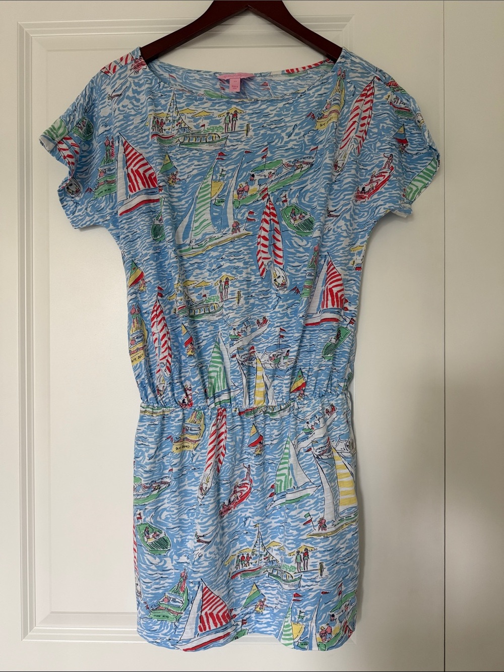 Lilly Pulitzer Light Blue “Get Nauti” Print Dress- Size XS